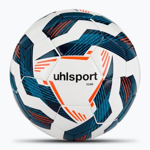 Futbalová lopta uhlsport Team white/navy/fluo orange veľkosť 5