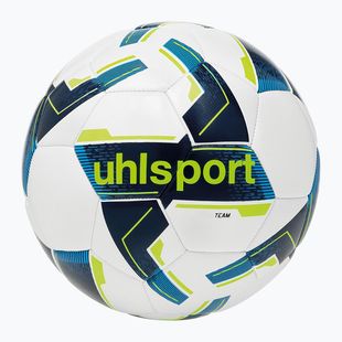 Futbalová lopta uhlsport Team white/navy/fluo yellow veľkosť 4