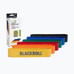 Sada cvičebných pásov Blackroll Loop Band 6 szt. yellow/orange/red/green/blue/black