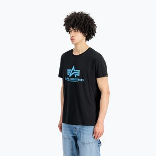 Pánske polo tričko  Alpha Industries Basic black/blue