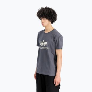 Pánske tričko Alpha Industries Basic greyblack
