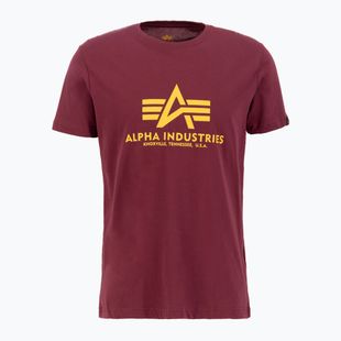 Alpha Industries pánske tričko Basic burgundy