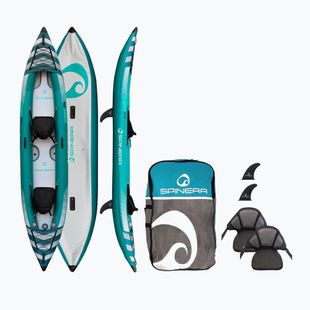 Nafukovací kajak pre 2 osoby SPINERA Hybris 410 teal/white/grey