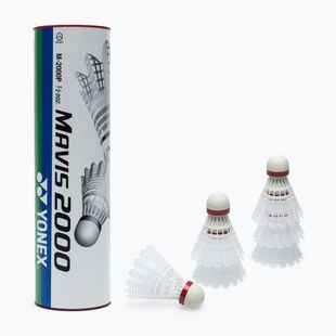 Bedmintonové rakety YONEX Mavis 2000 fast 6 ks biele.