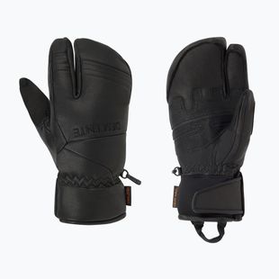 Pánske lyžiarske rukavice Descente 3 Finger Leather black