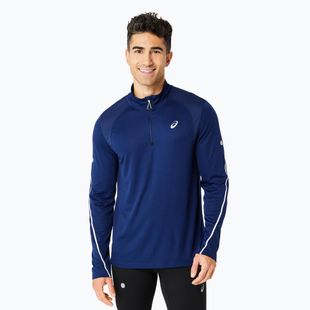 Pánske bežecké tričko ASICS Road Lite-Show 1/2 Zip blue