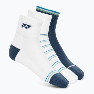Ponožky YONEX 19236 Quarter 3 páry navy/white/green