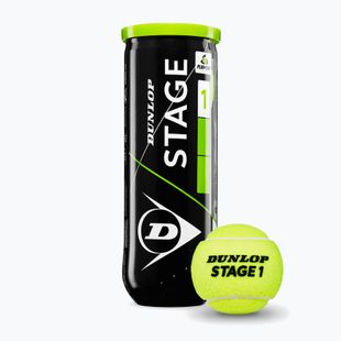 Tenisové lopty Dunlop Stage 1 3 pack green
