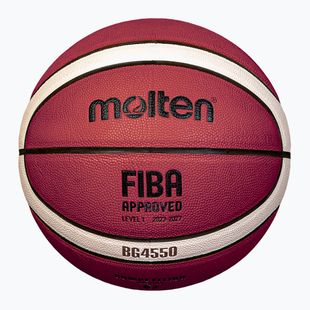 Basketbalová lopta Molten B6G4550 FIBA ​​brown veľkosť 6