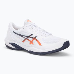 Pánske tenisové topánky ASICS Solution Swift FF 2 Clay white/ nova orange