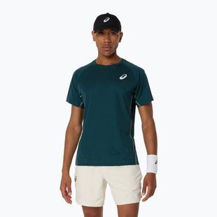 Pánske tenisové tričko ASICS Match Actibreeze Top saxon green