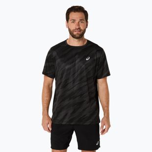 Pánske bežecké tričko ASICS Core All Over Print SS Top performance black