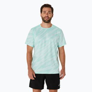 Pánske bežecké tričko ASICS Core All Over Print SS Top oasis green