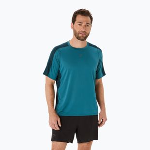 Pánske bežecké tričko ASICS Fujitrail Elite Top atlantis blue/saxon green