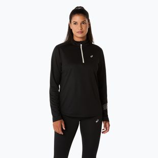 Dámske bežecké tričko Longsleeve ASICS Icon 1/2 Zip LS Top performanceblack