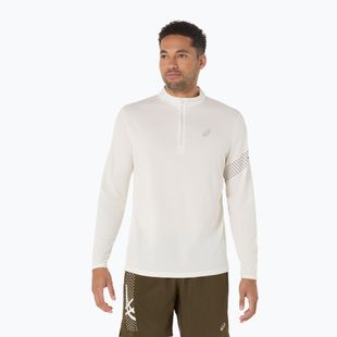 Pánske bežecké tričko longsleeve ASICS Icon LS 1/2 Zip cream
