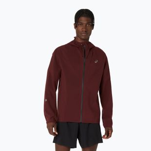 Pánska bežecká bunda ASICS Metarun Waterproof dark red planet