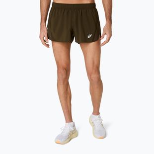 Pánske bežecké šortky ASICS Core Split Short brown stone