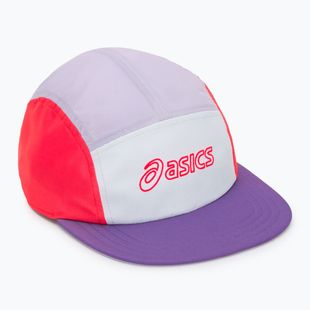 Kšiltovka ASICS 5 Panel flash red/edo purple/dusk violet