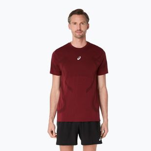 Pánske bežecké tričko ASICS Road Seamless dark red planet