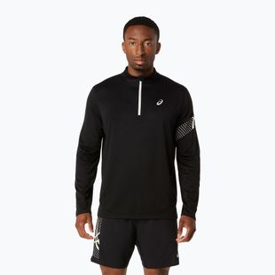 Pánske bežecké tričko longsleeve Asics Icon LS 1/2 Zip performance black/cream