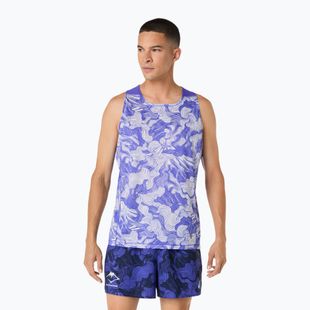 Pánske bežecké tričko ASICS Fujitrail Singlet cobalt burst/cream