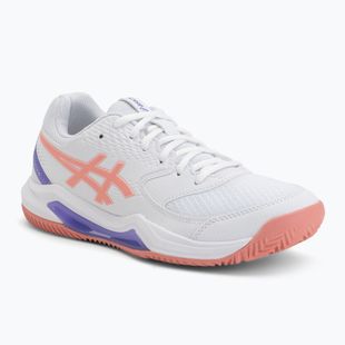 Dámske padelové topánky ASICS Gel-Dedicate 8 Padel W white/guava