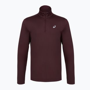 Pánska bežecká mikina ASICS Core Ls 1/2 Zip Winter Top dark currant