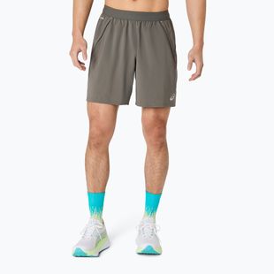 Pánske bežecké šortky Asics Road 2-N-1 7In Short Truffle Grey