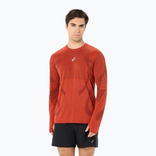 Pánske bežecké tričko longsleeve ASICS Road Seamless Top singed red