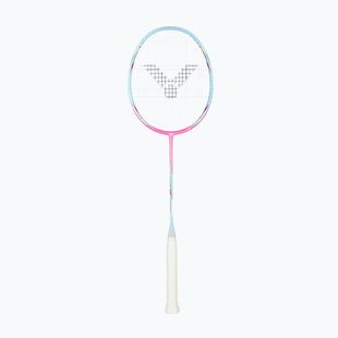 Bedmintonová raketa VICTOR DriveX 6SP QM fluorescent rose-red/light blue