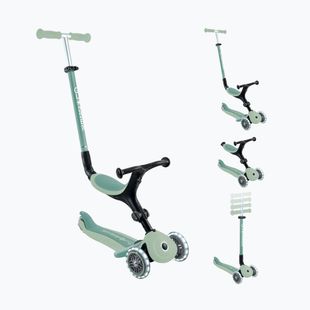 Detská trojkolesová kolobežka Globber Go.Up Active Ecologic Lights pistachio