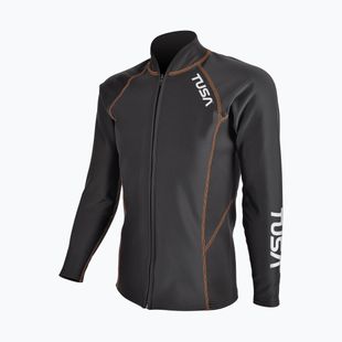 Pánske plavecké tričko longsleeve TUSA Rashguard Thermal black