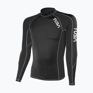 Pánske plavecké tričko longsleeve TUSA Black rashguard