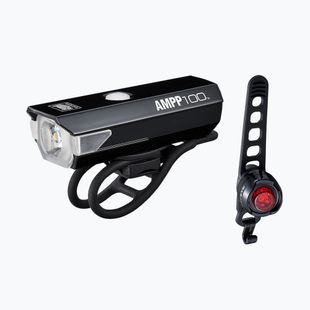 Súprava svetiel na bicykel CatEye AMPP 100 HL-EL041RC / ORB-RC TL-LD160RC black