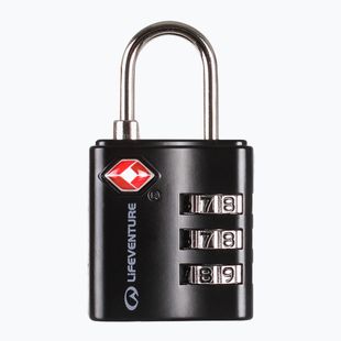 Visiaci zámok Lifeventure TSA Combi Lock čierny