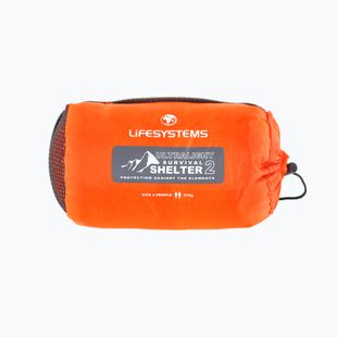 Lifesystems Ultralight Survival Shelter 2 dvojmiestny núdzový stan oranžový LM4233