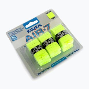 Omotávky na squash Karakal Air 7 Overwrap Grip 6 pack lime