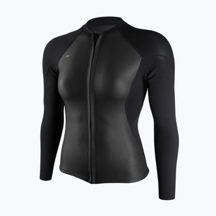 Dámsky plavecký neoprén O'Neill Bahia 1/0.5mm Full-Zip Jacket glide black/black/black
