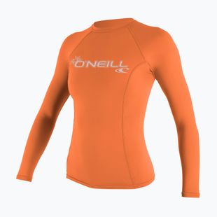 Tričko na plávanie dámske O'Neill Basic Skins LS Rash Guard light grapefruit