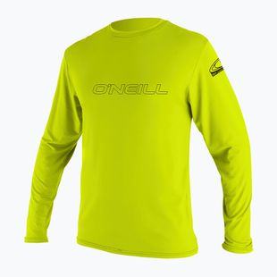 O'Neill Youth Basic Skins Sun Shirt limetkové plávanie s dlhým rukávom