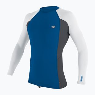 Pánske plavecké tričko Longsleeve O'Neill Premium Skins Rash Guard deep sea/graphite/white