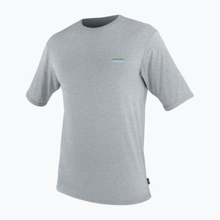 Pánske plavecké tričko  O'Neill Trvlr Hybrid Graphic Sun Shirt smoke