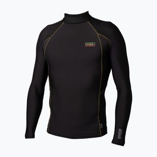 Pánske plavecké tričko longsleeve O'Neill Trvlr Graphic Skins Rash Guard black/black/black:multi(rasta)