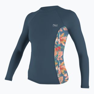 Dámske plavecké nohavice s dlhým rukávom O'Neill Side Print Rash Guard copen blue/painted tropics