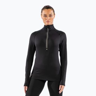Dámska termoakčná mikina Surfanic Cozy Zip Neck black