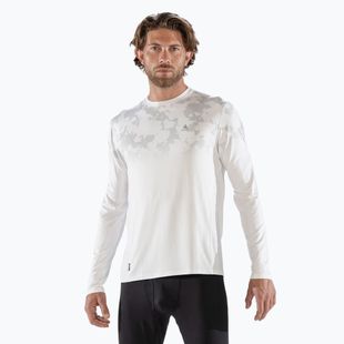 Pánske termoaktívne tričko longsleeve Surfanic Bodyfit CarbonDri Limited Edition Crew Neck optic white