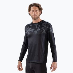 Pánske termoaktívne tričko longsleeve Surfanic Bodyfit CarbonDri Limited Edition Crew Neck black