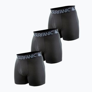 Pánske termo boxerky Surfanic Carbondri 3 páry black