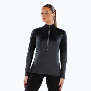 Dámske termoaktívne tričko longsleeve Surfanic Cozy CarbonDri Limited Edition Zip Neck black